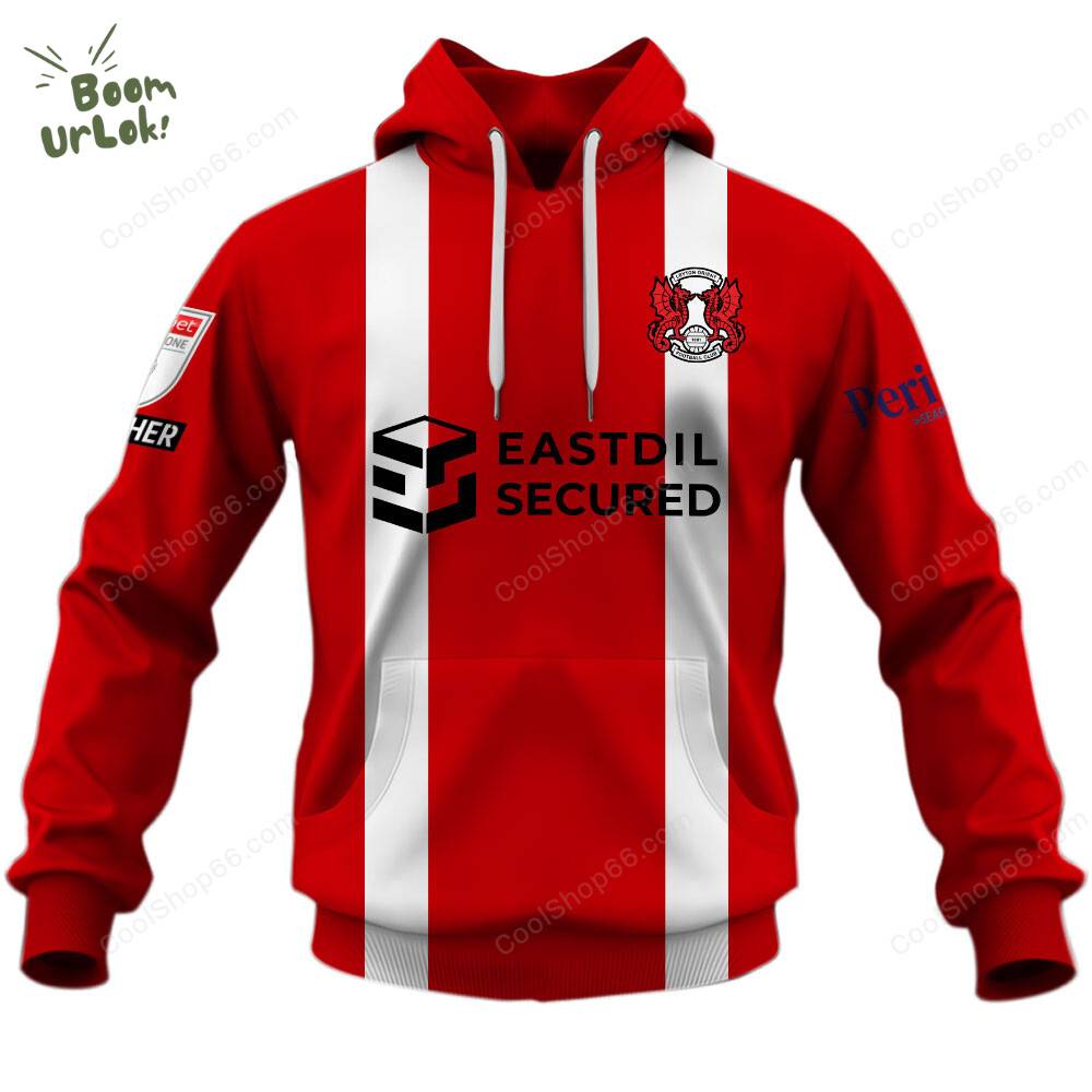 Leyton Orient F.C. Home Jersey Style Hoodie - Football Fans Apparel Leyton Orient F.C. Home Jersey Style Hoodie - Football Fans Apparel
