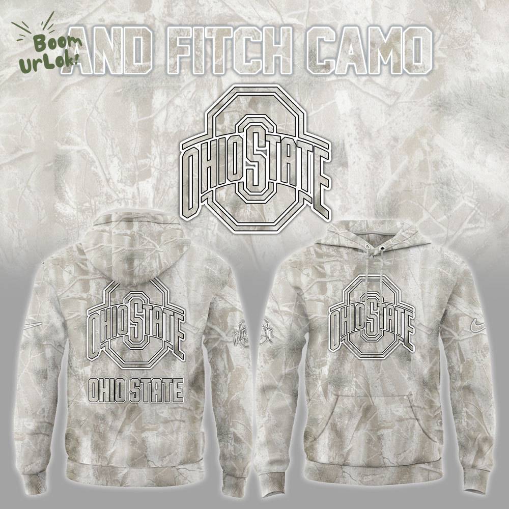 Limited Edition Ohio State Football & Fitch Camo Hoodie | 2025 Limited Edition Ohio State Football & Fitch Camo Hoodie | 2025