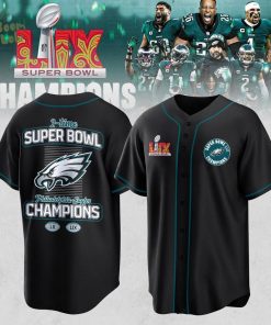 Limited Edition Philadelphia Eagles Super Bowl LIX 2025 New Black Jersey – Champions Edition