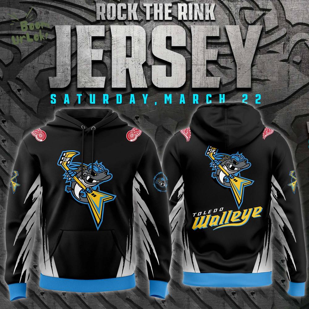 Limited Edition Toledo Walleye 2025 “Rock the Rink” Hoodie – Official Team Gear Limited Edition Toledo Walleye 2025 “Rock the Rink” Hoodie – Official Team Gear