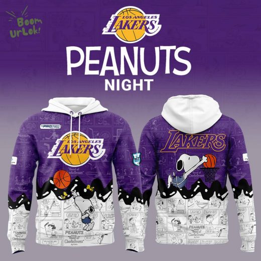 Los Angeles Lakers 75th Anniversary of Peanuts Limited Edition Hoodie