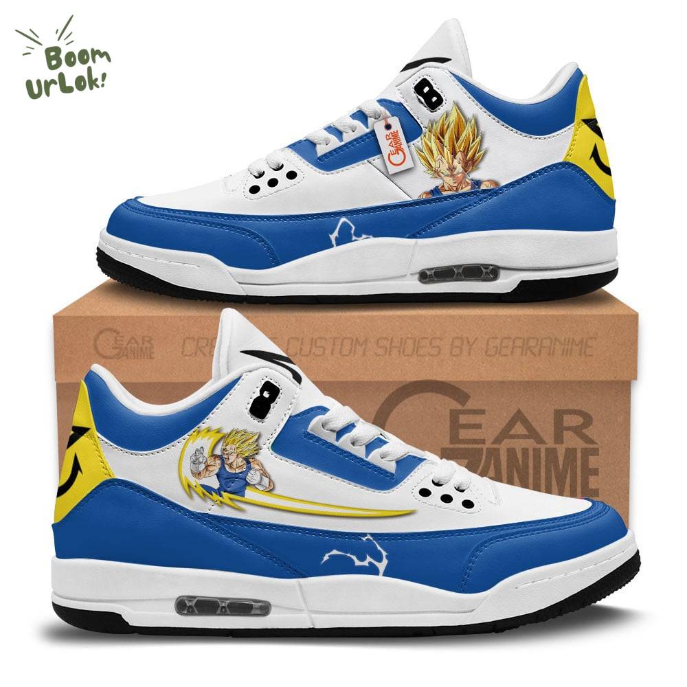 Majin Vegeta AJ3 Sneakers Custom Kicks Limited Edition Majin Vegeta AJ3 Sneakers Custom Kicks Limited Edition
