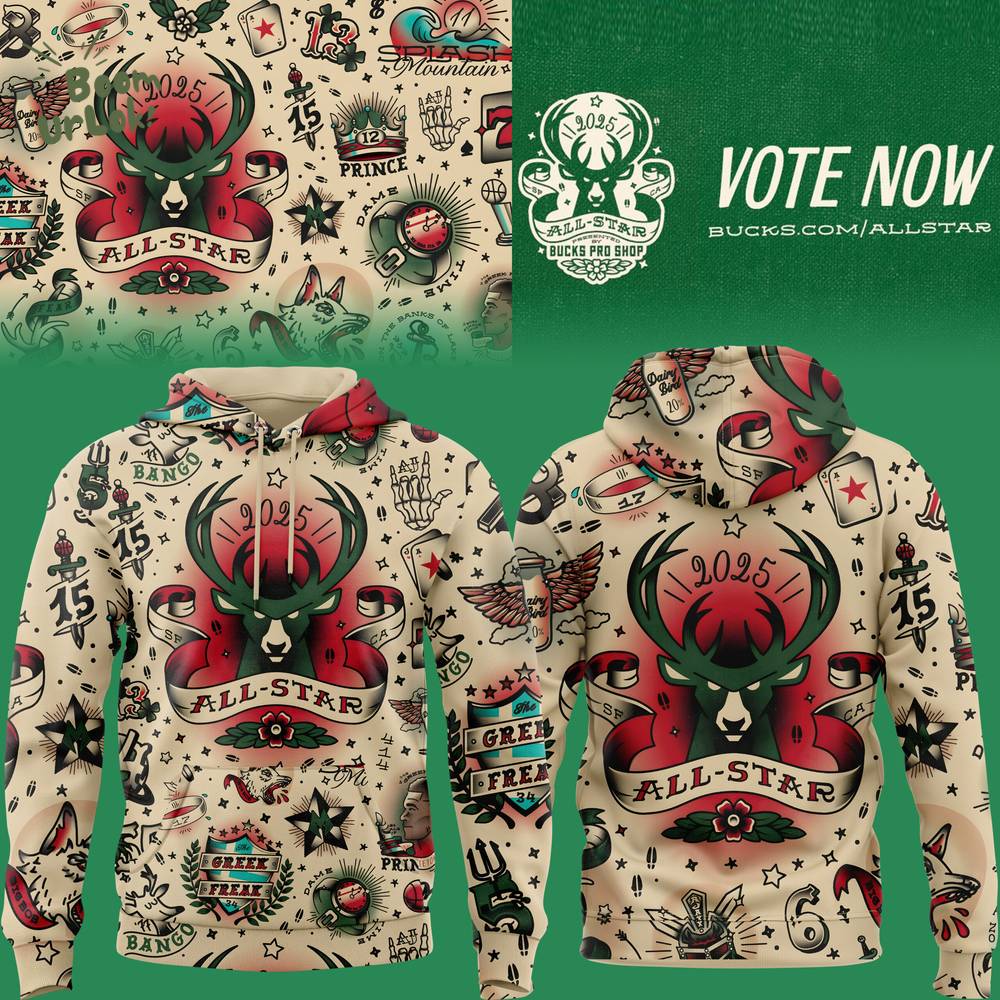Milwaukee Bucks 2025 All-Star Vote Now Fan Limited Edition Hoodie Milwaukee Bucks 2025 All-Star Vote Now Fan Limited Edition Hoodie