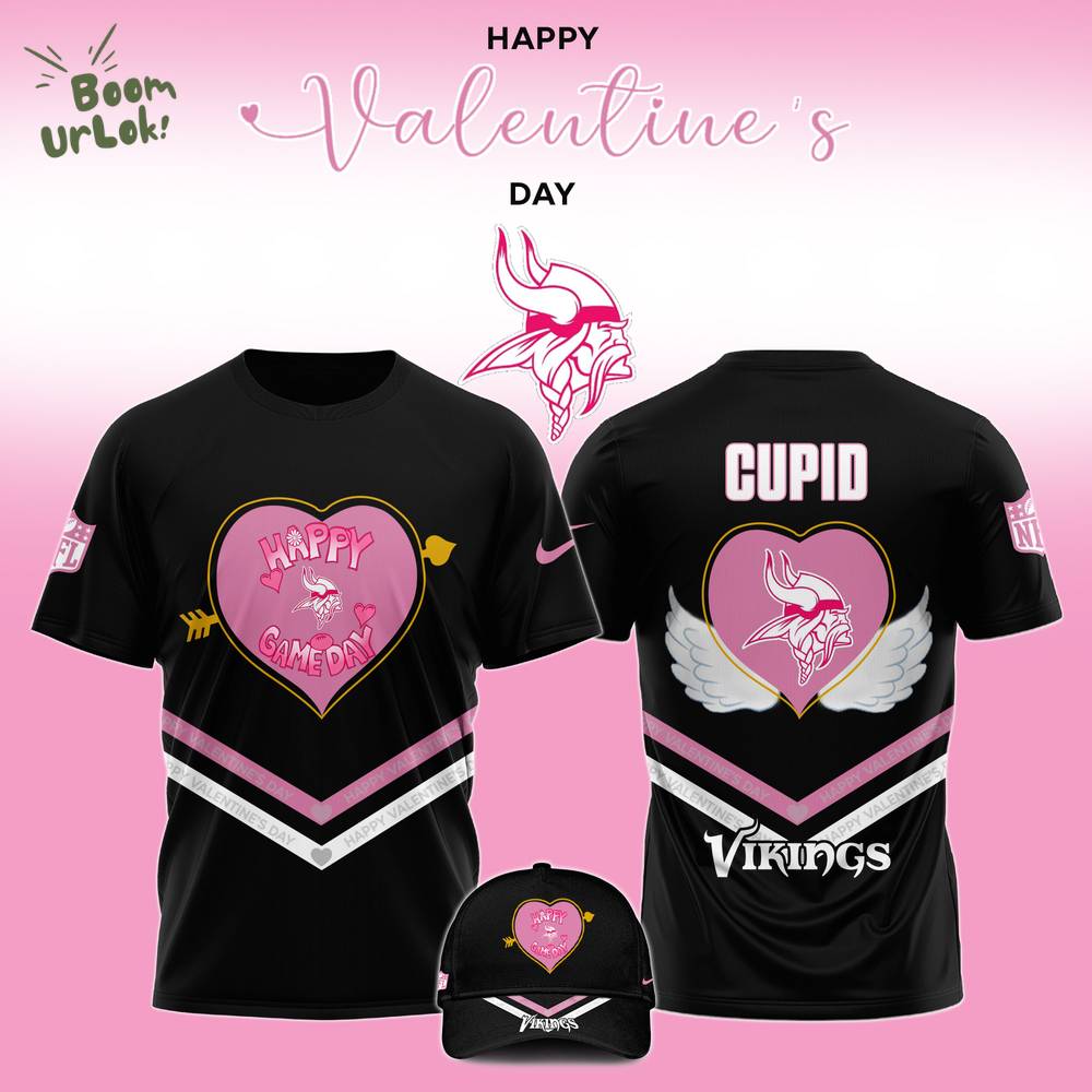 Minnesota Vikings 2025 Valentine Game Day T-shirt - Limited Edition Minnesota Vikings 2025 Valentine Game Day T-shirt - Limited Edition