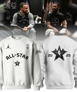 NBA All Stars Fashion Collection 2025 Season White Sweatshirt – Exclusive NBA Apparel