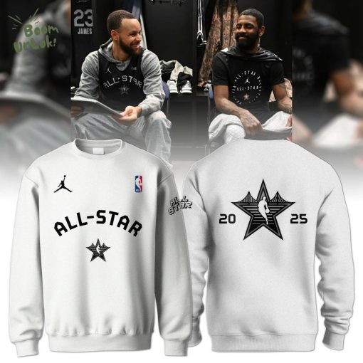 NBA All Stars Fashion Collection 2025 Season White Sweatshirt – Exclusive NBA Apparel