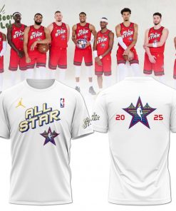NBA All Stars Fashion Collection 2025 Season White T-Shirt – Limited Edition NBA Shirt