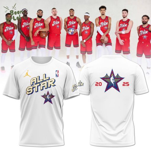 NBA All Stars Fashion Collection 2025 Season White T-Shirt – Limited Edition NBA Shirt