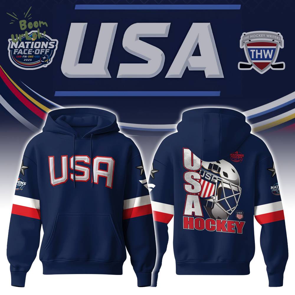 NHL 4 Nations Faceoff USA Premium Hoodie Limited Edition NHL 4 Nations Faceoff USA Premium Hoodie Limited Edition