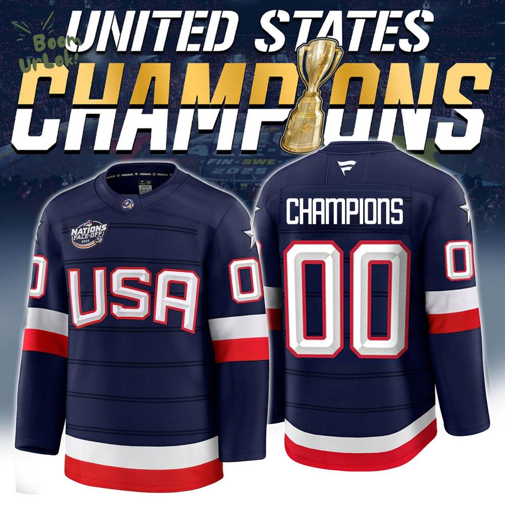 NHL 4 Nations USA Champions Premium NHL Jersey Limited Edition V3 NHL 4 Nations USA Champions Premium NHL Jersey Limited Edition V3