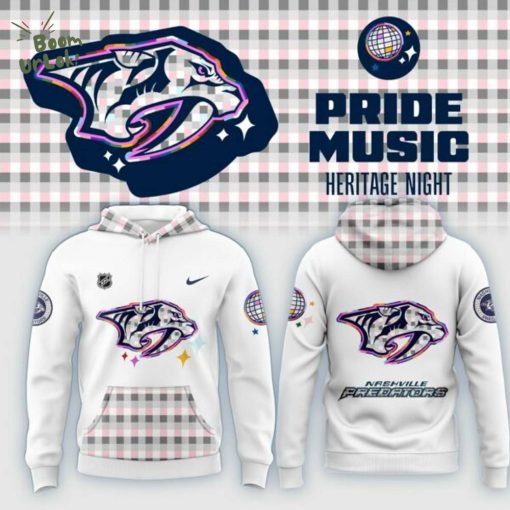 Nashville Predators Pride Music Heritage Night Hoodie – NHL Pride Fan Gear