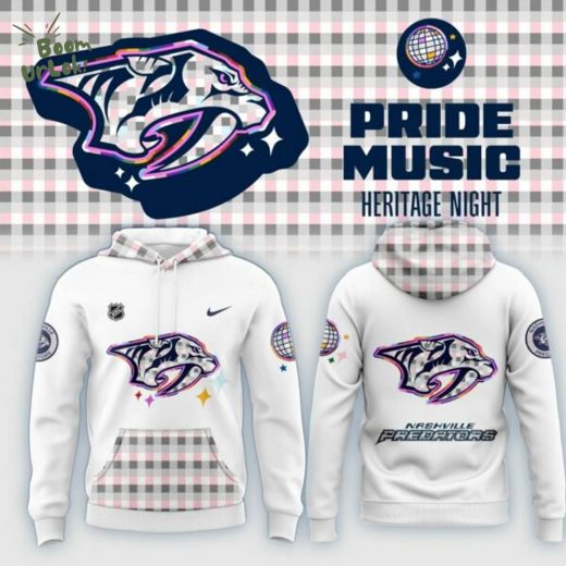 Nashville Predators Pride Music Heritage Night Hoodie – NHL Pride Fan Gear