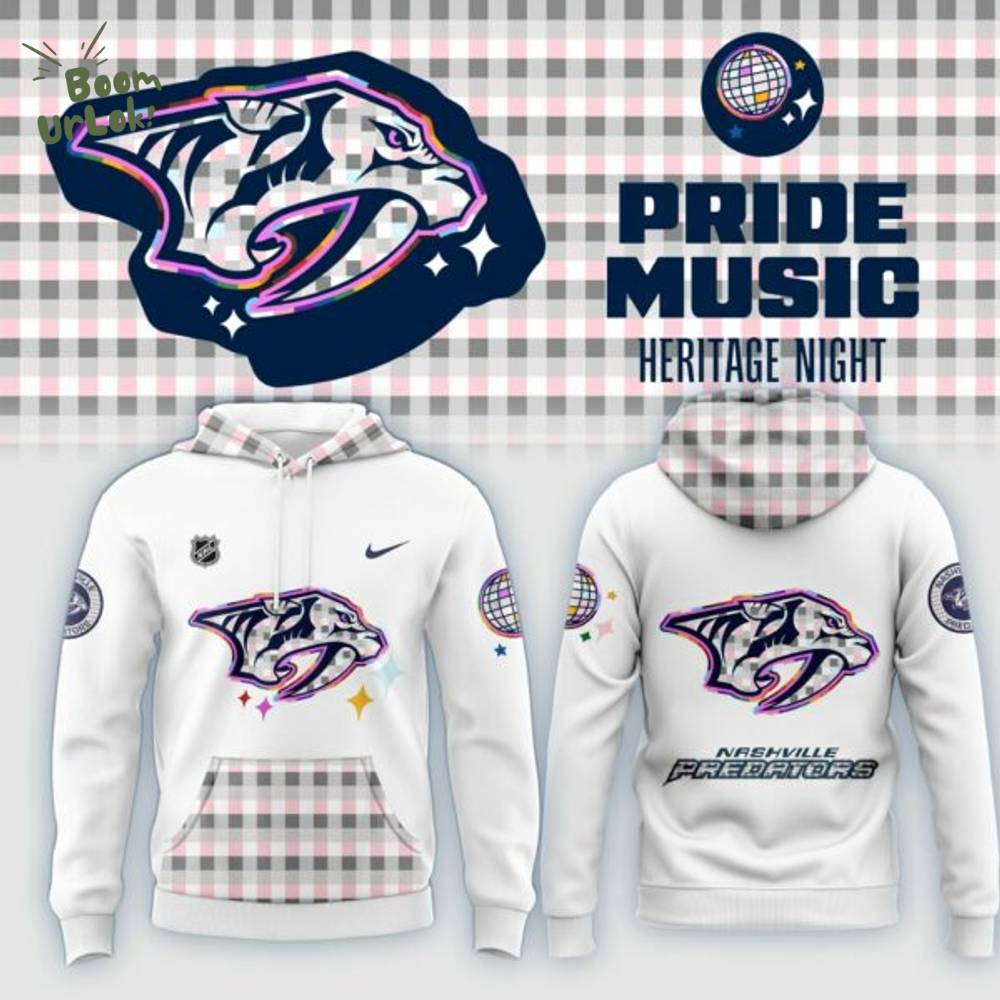 Nashville Predators Pride Music Heritage Night Hoodie - NHL Pride Fan Gear Nashville Predators Pride Music Heritage Night Hoodie - NHL Pride Fan Gear