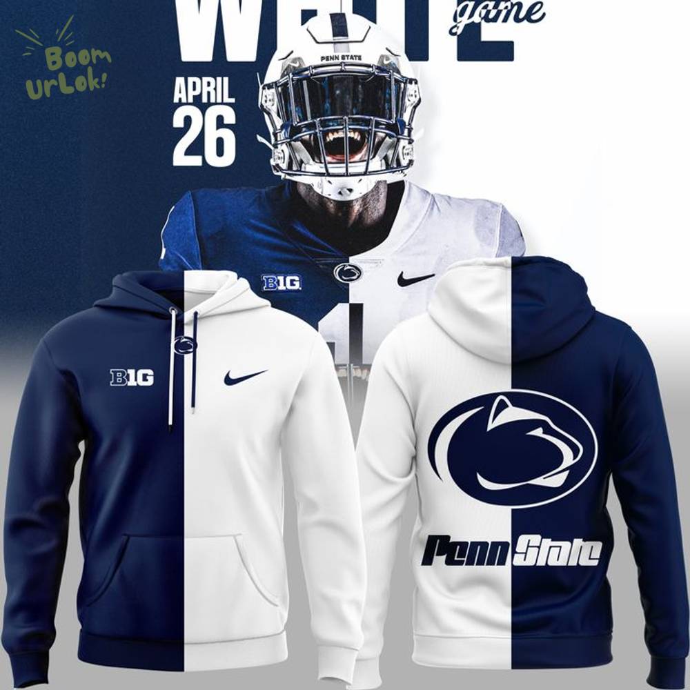 New Blue White Out Penn State Hoodie - Special Edition New Blue White Out Penn State Hoodie - Special Edition