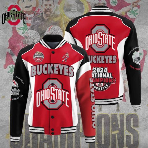 Ohio State Buckeyes Football Varsity Jacket – 2024 National Champion Edition
