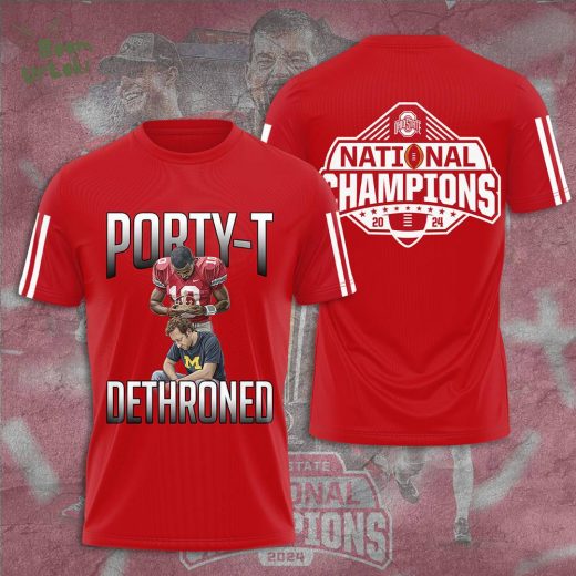 Ohio State Buckeyes National Football Champions 3D T-Shirt – Limited Edition