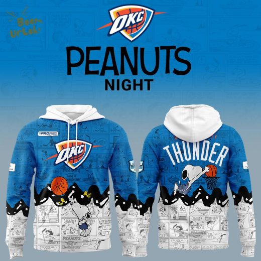 Oklahoma City Thunder 75th Anniversary of Peanuts Limited Edition Hoodie