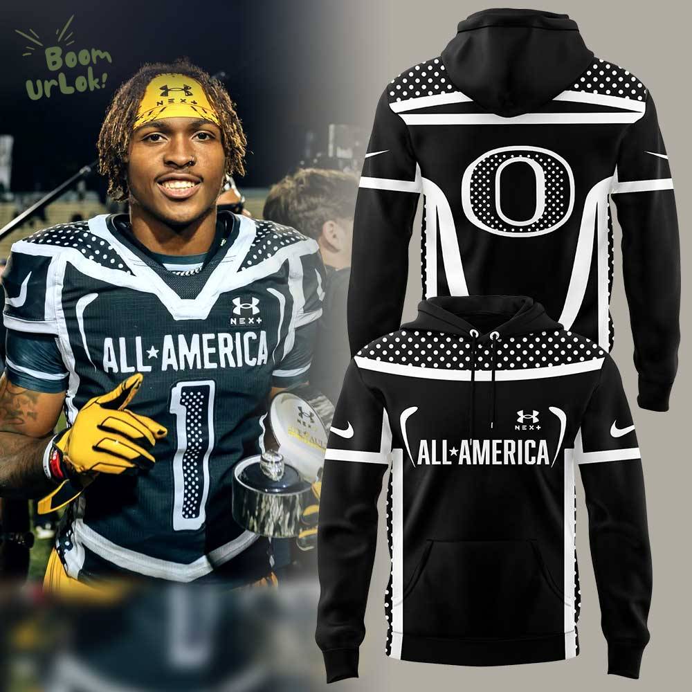 Oregon Football Dakorien Moore 2025 All-America Game Hoodie Limited Edition Oregon Football Dakorien Moore 2025 All-America Game Hoodie Limited Edition