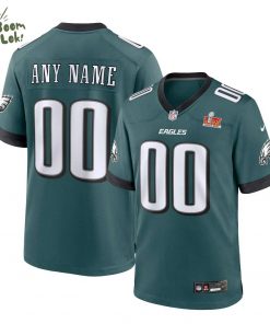 Philadelphia Eagles 2025 Custom Jersey – Name & Number Edition