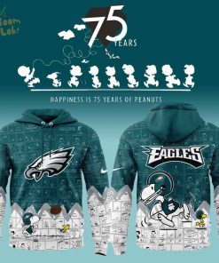 Philadelphia Eagles 75th Anniversary of Peanuts Hoodie – NFL Fan Apparel