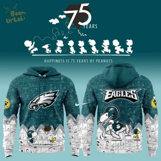 Philadelphia Eagles 75th Anniversary of Peanuts Hoodie – NFL Fan Apparel