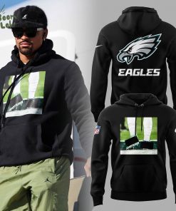 Philadelphia Eagles Jalen Hurts Black Hoodie – 2025 Nike Edition