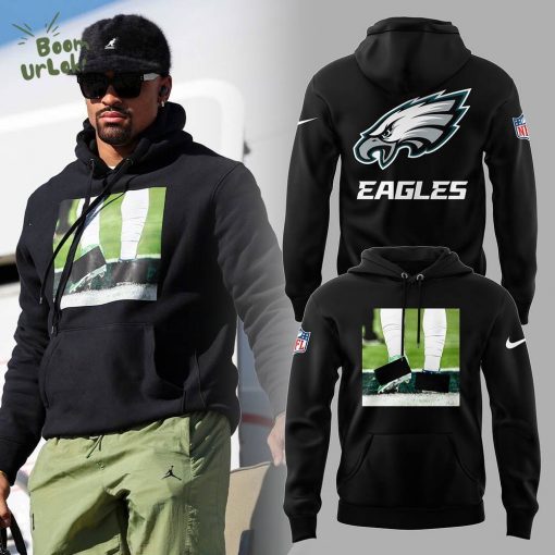 Philadelphia Eagles Jalen Hurts Black Hoodie – 2025 Nike Edition