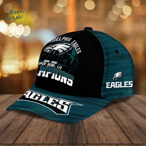 Philadelphia Eagles Super Bowl Champions Classic 3D Cap – Customizable with Your Name