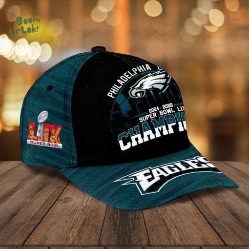Philadelphia Eagles Super Bowl Champions Classic 3D Cap – Customizable with Your Name