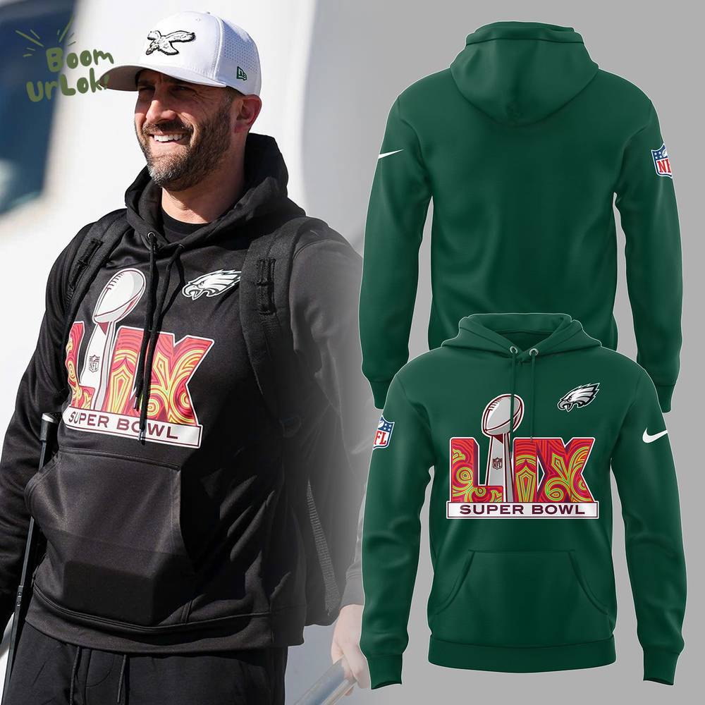 Philadelphia Eagles Super Bowl LIX Nike Hoodie - 2025 Limited Edition Philadelphia Eagles Super Bowl LIX Nike Hoodie - 2025 Limited Edition