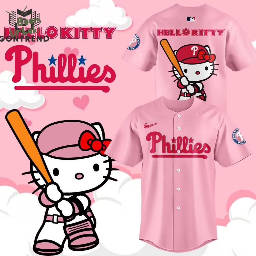 Philadelphia Phillies x Hello Kitty Night Limited Edition Baseball Jersey Philadelphia Phillies x Hello Kitty Night Limited Edition Baseball Jersey
