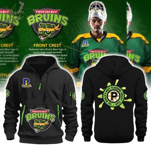 Providence Bruins Turtle Powered RI Comic Black Hoodie – Special Edition