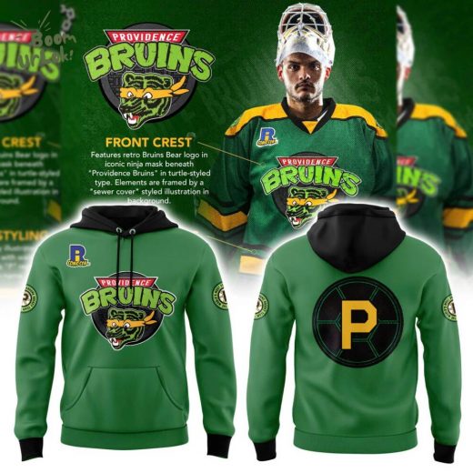 Providence Bruins Turtle Powered RI Comic Hoodie – Fan Edition