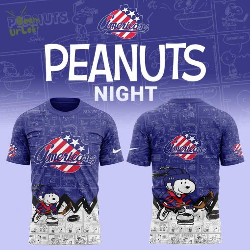 Rochester Americans 75th Anniversary of Peanuts T-Shirt – NHL Fan Shirt