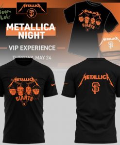 San Francisco Giants MLB 2025 Limited Edition Giants x Metallica Black T-Shirt – Exclusive Fan Gear
