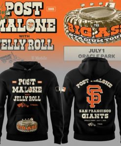 San Francisco Giants MLB 2025 Limited Edition Giants x Post Malone Big Ass Stadium Tour Hoodie