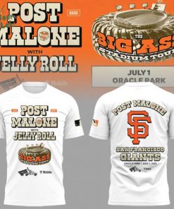 San Francisco Giants MLB 2025 Limited Edition Giants x Post Malone Big Ass Stadium Tour T-Shirt