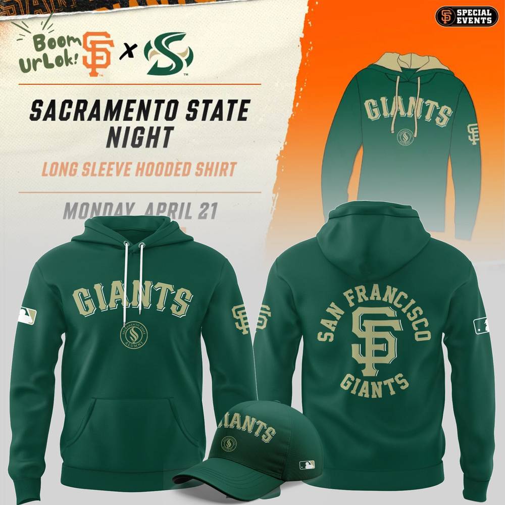 San Francisco Giants MLB 2025 Limited Edition Giants x Sacramento State Night 21st April Hoodie San Francisco Giants MLB 2025 Limited Edition Giants x Sacramento State Night 21st April Hoodie