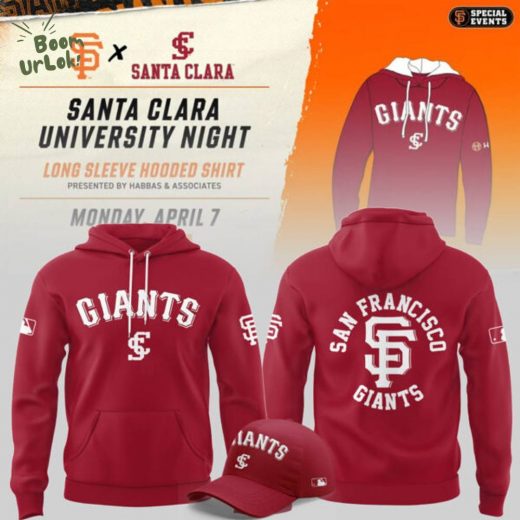 San Francisco Giants MLB 2025 Limited Edition Giants x Santa Clara University Night 7th April Hoodie