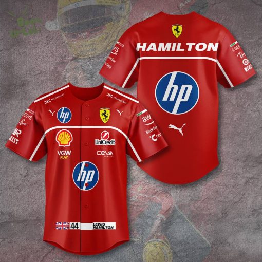 Scuderia Ferrari x Lewis Hamilton Baseball Jersey – Limited Edition