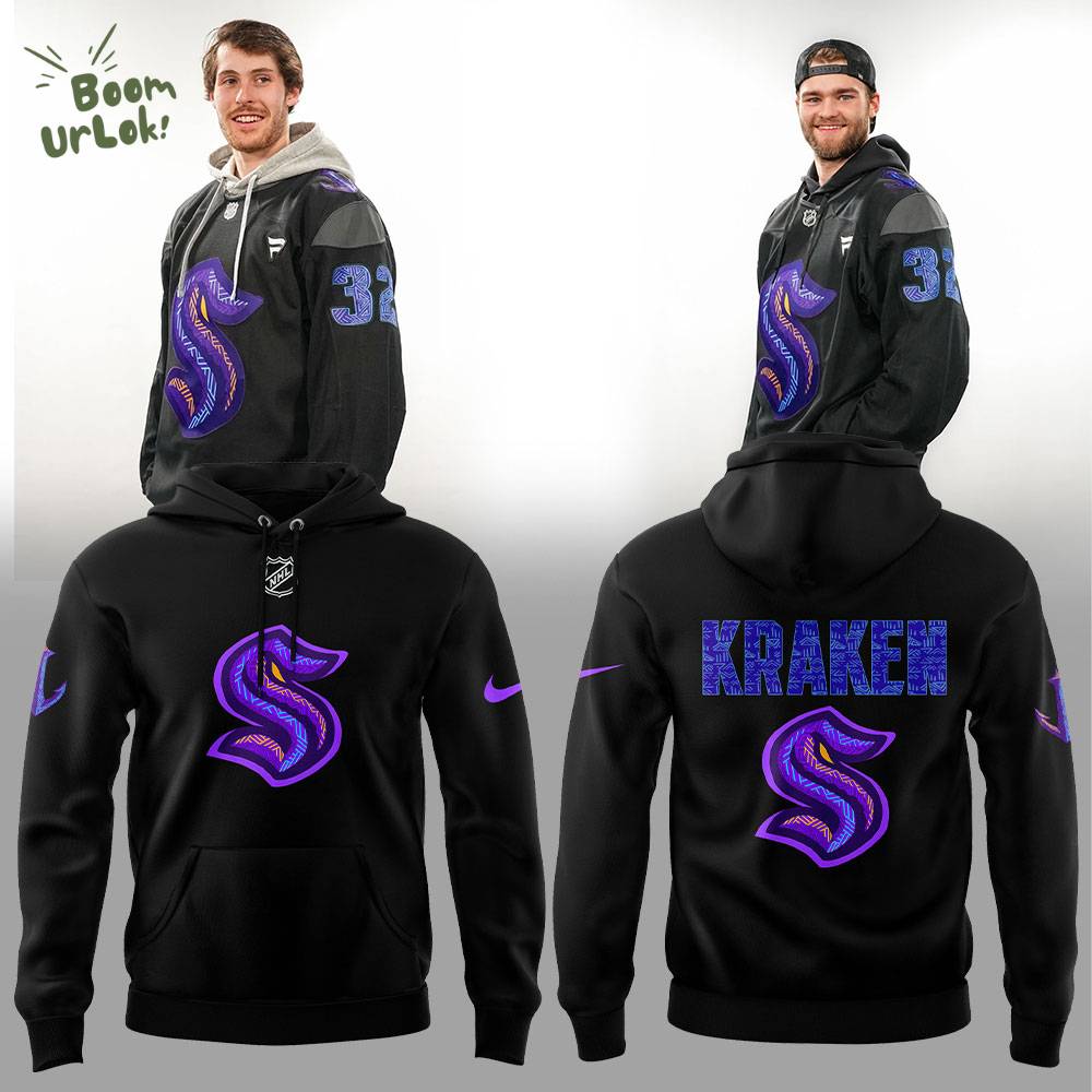 Seattle Kraken Black History Night Hockey Hoodie - 2025 Seattle Kraken Black History Night Hockey Hoodie - 2025