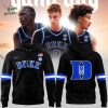 Special Duke New Coach Jon Scheyer Black Grey Zip Hoodie Limited Edition