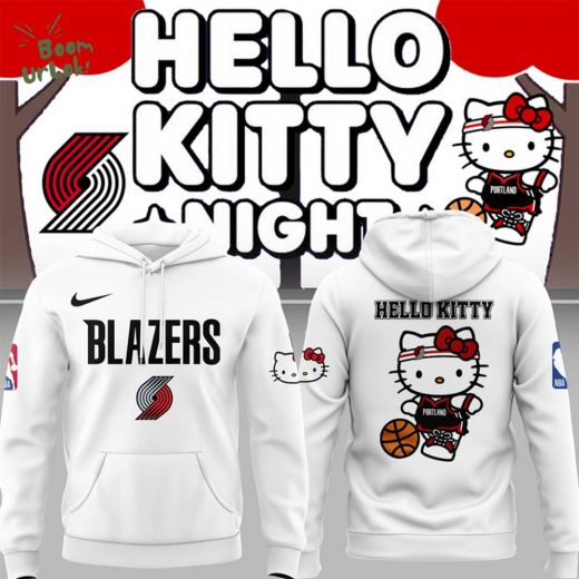Special Edition 2025 Portland Trail Blazers x Hello Kitty Hoodie Limited Edition