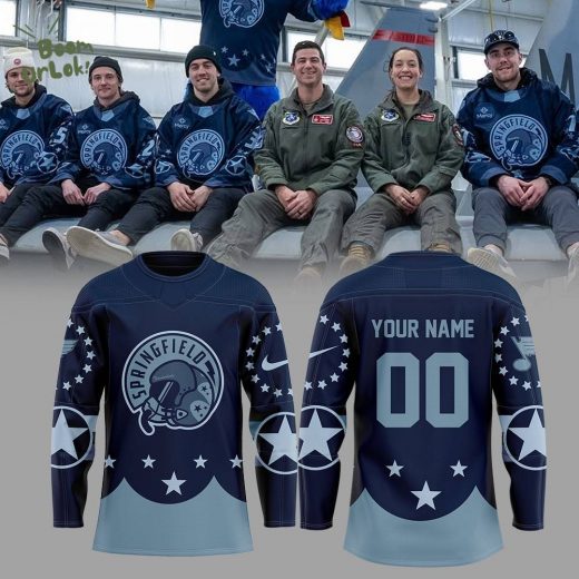 Springfield Thunderbirds Military Appreciation Custom Name and Number Fan Jersey
