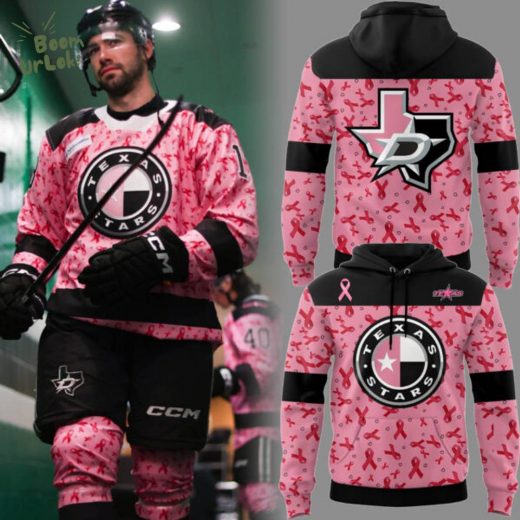 Texas Stars ECHL 2025 Limited Fight Cancer Hoodie