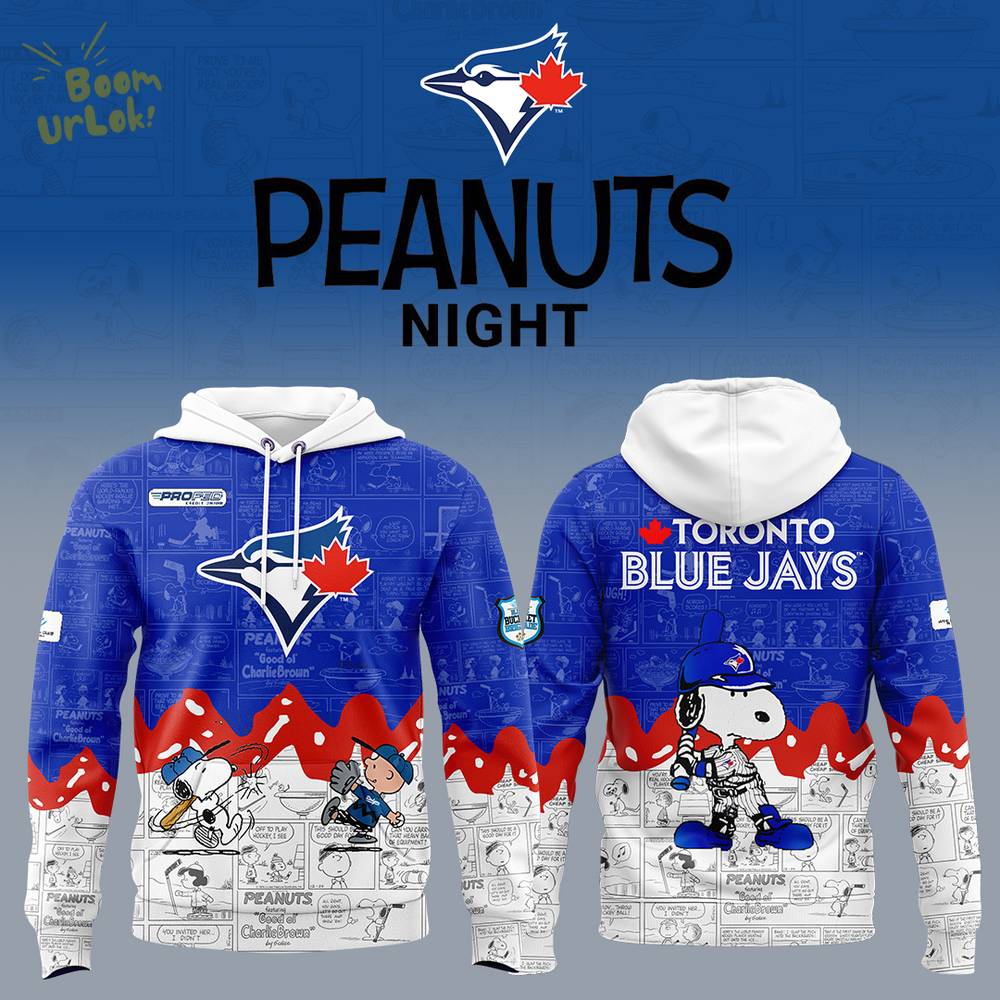 Toronto Blue Jays 75th Anniversary of Peanuts Limited Edition Hoodie 2025 Toronto Blue Jays 75th Anniversary of Peanuts Limited Edition Hoodie 2025