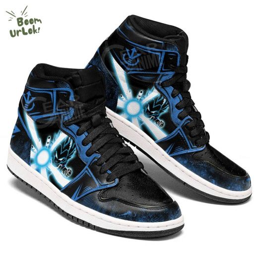 Vegeta Blue AJ1 Sneakers Anime Aura Blast Limited Edition