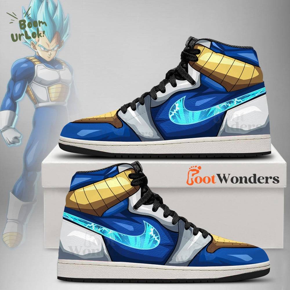 Vegeta Super Saiyan Blue Dragon Ball J1 Shoes Limited Edition Vegeta Super Saiyan Blue Dragon Ball J1 Shoes Limited Edition