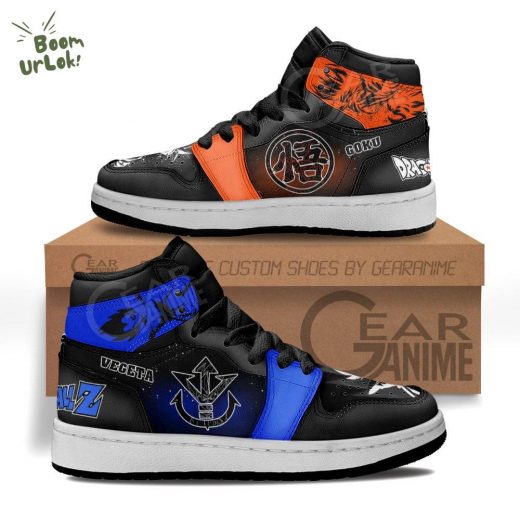 Vegeta and Goku Kids AJ1 Sneakers Limited Edition