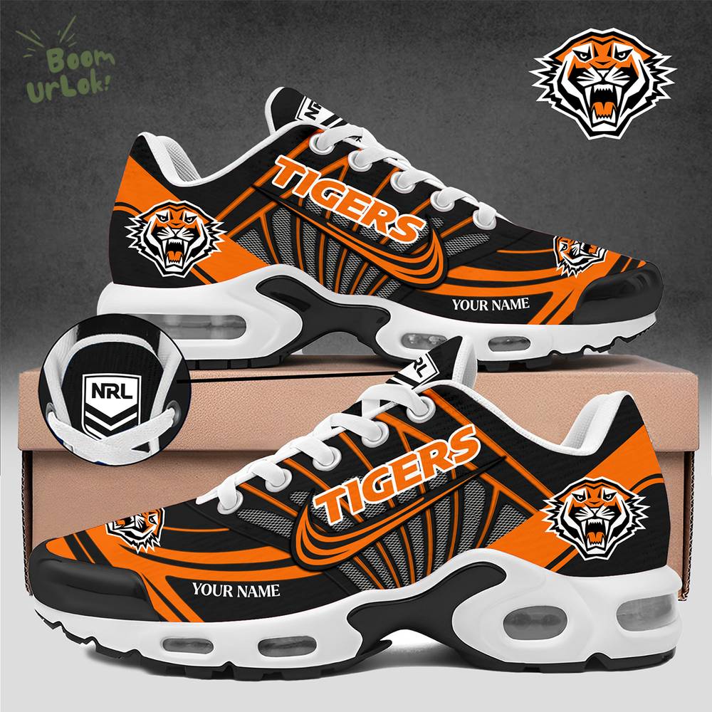 Wests Tigers Shoes New Air Max - Sports Fan Custom Shoes Wests Tigers Shoes New Air Max - Sports Fan Custom Shoes